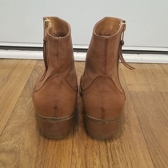 Tan Diba Ankle Boots - Picture 3 of 4